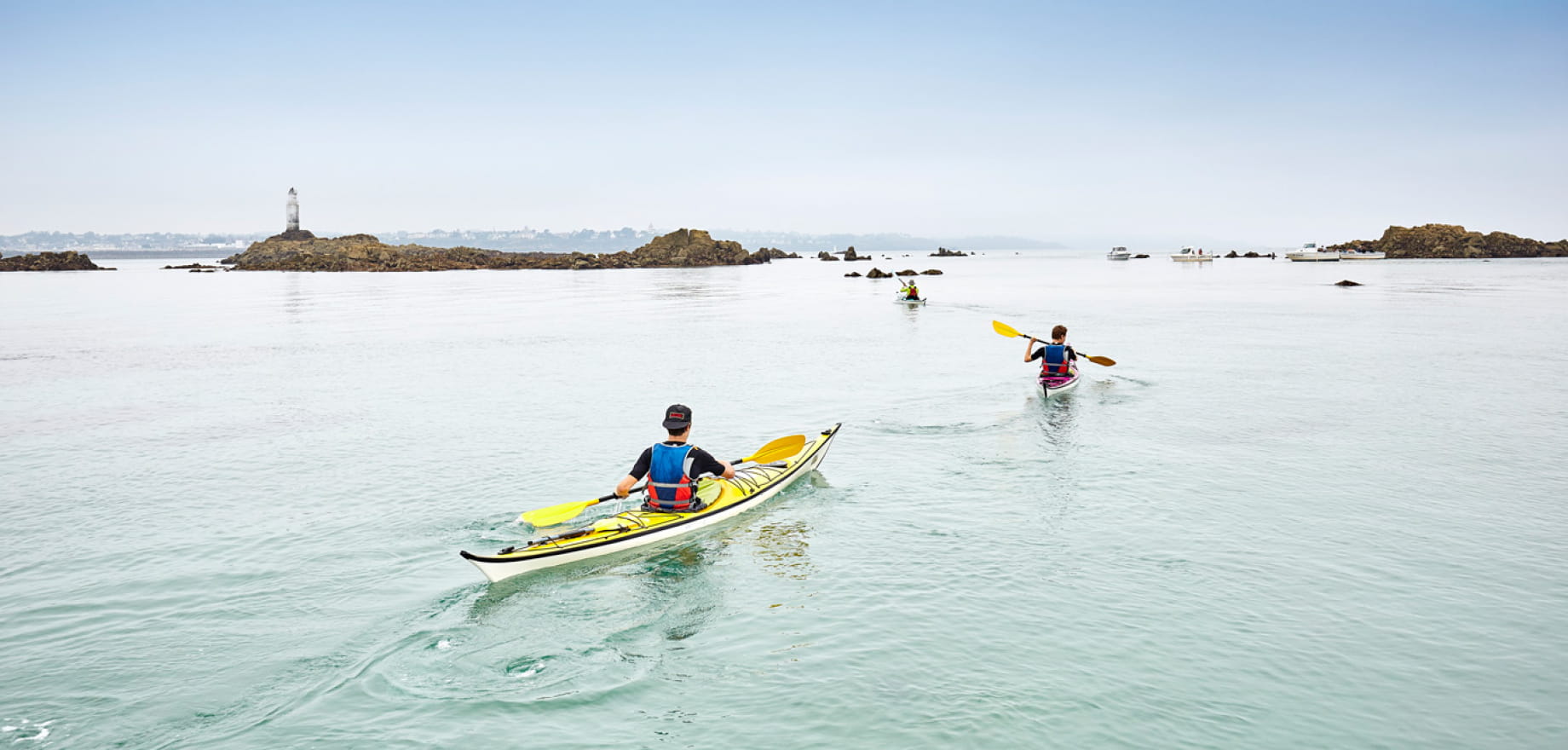 Kayak de mer aux îles saint-quay