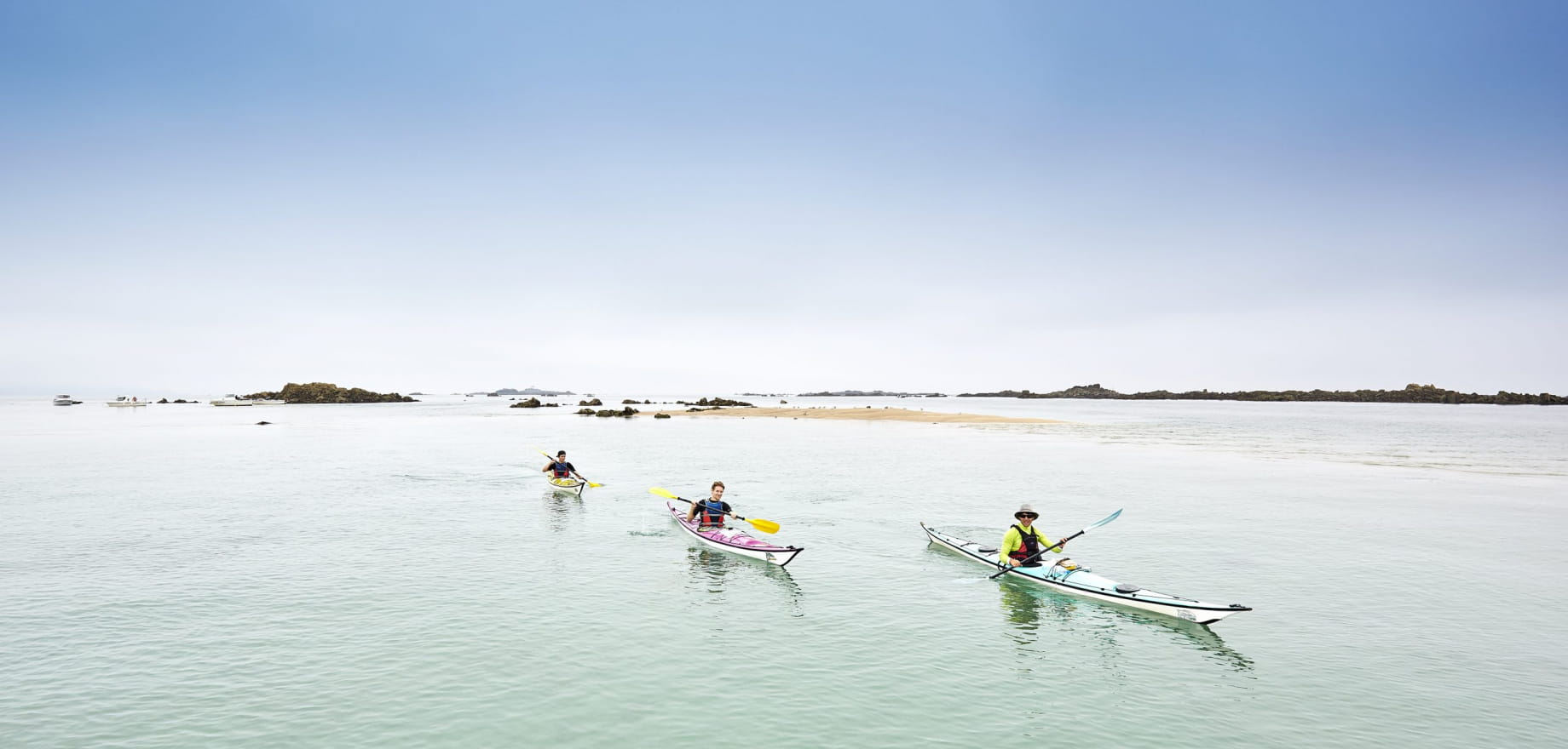 Sortie kayak dans les îles Saint-Quay